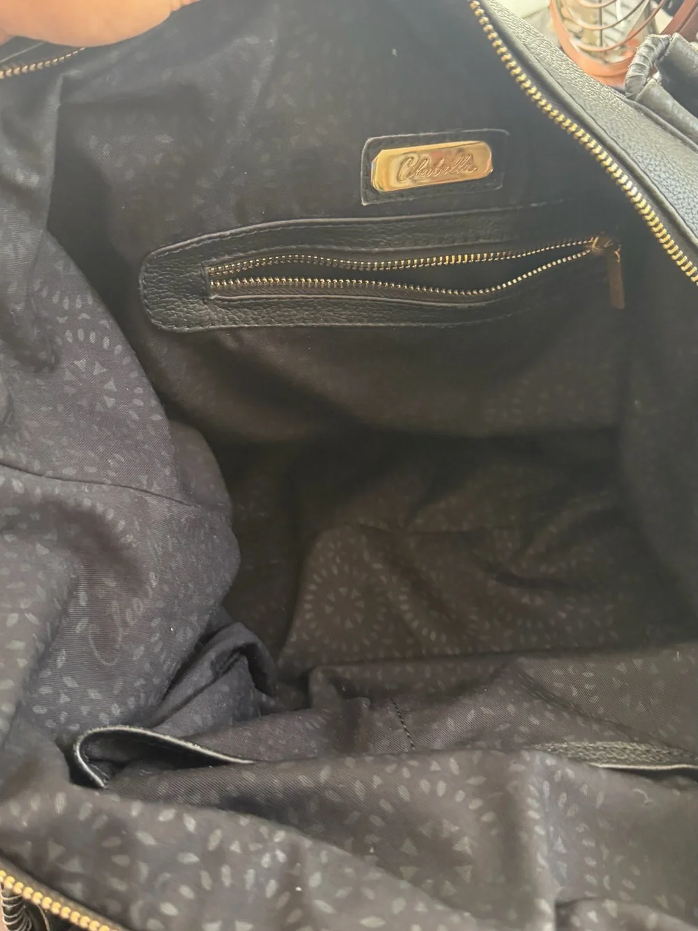 Cleobella Black, Cream and Brown Textured Tote